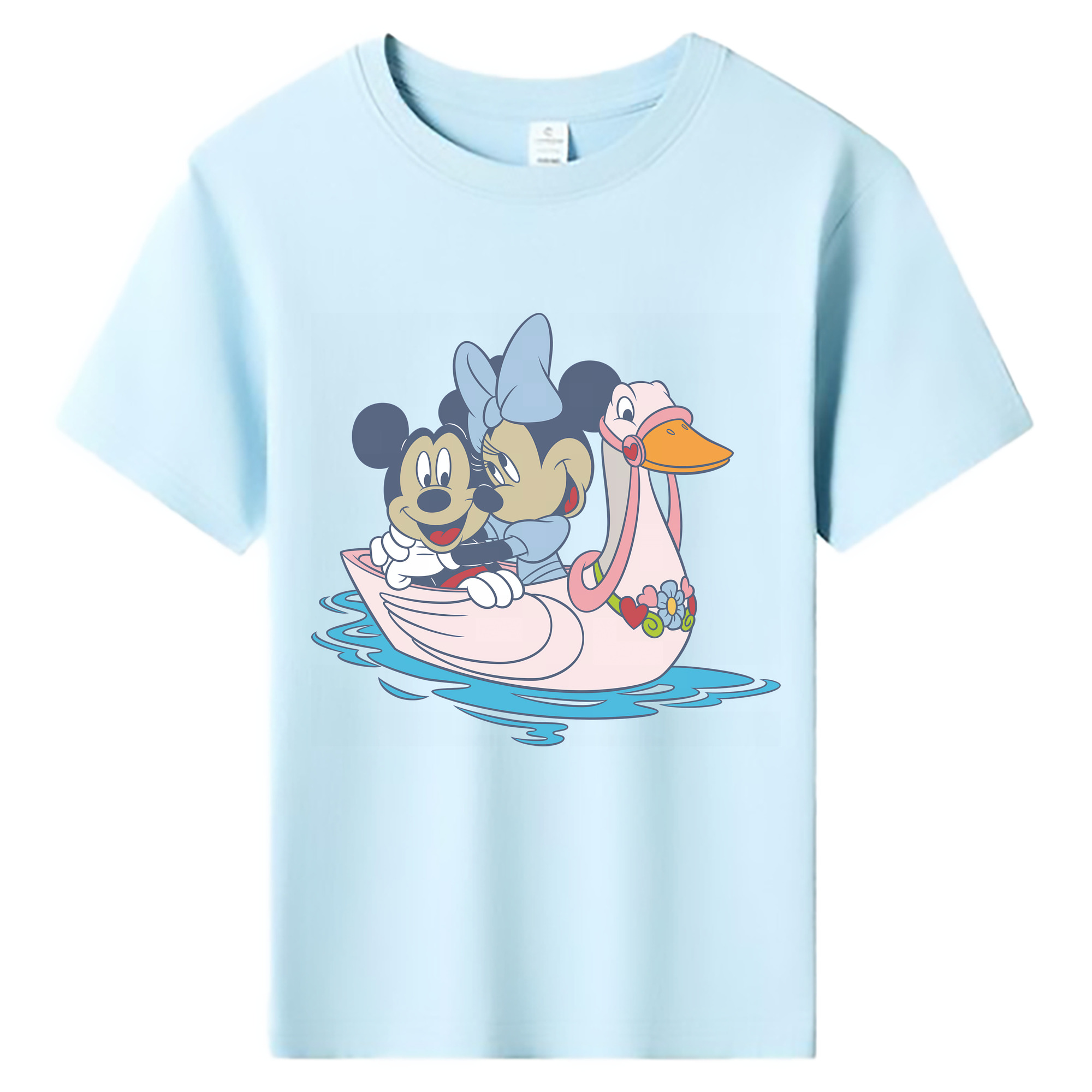 （画像用） ミッキーマウス Mickey Mouse 綿100％キッズTシャツ（フロントプリント）